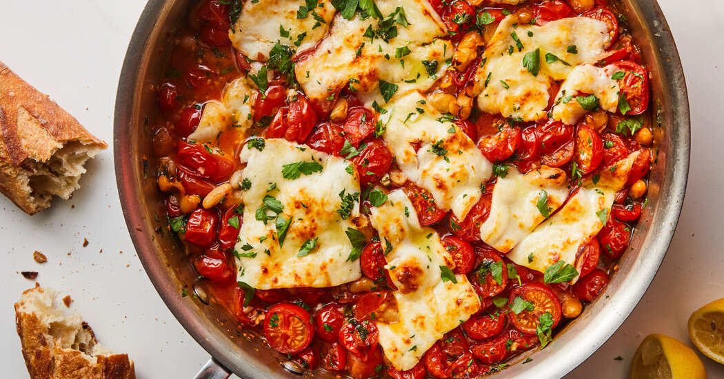 Speedy and Delicious: One-Pan Crispy Halloumi Recipe